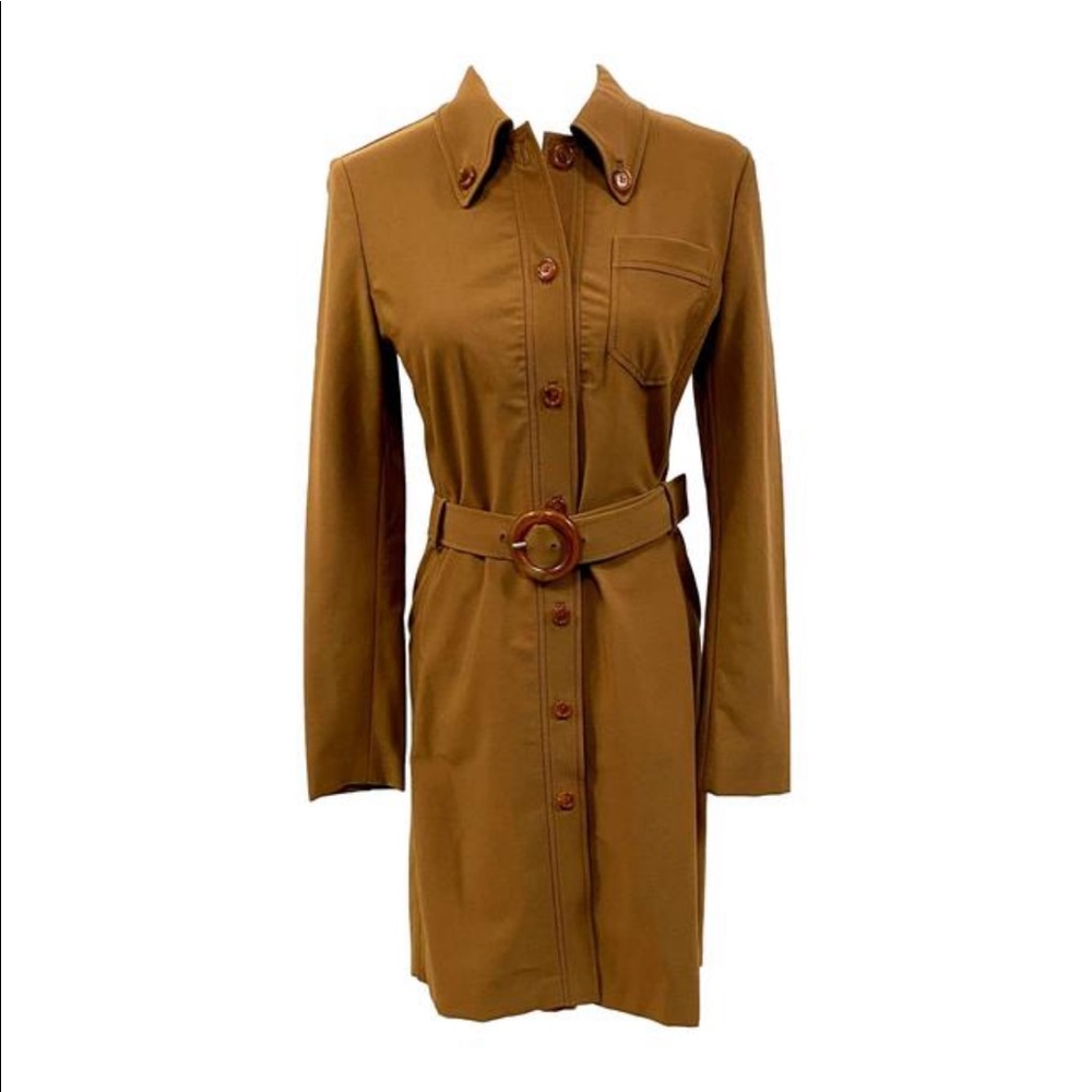 ISO Vintage Prada Brown Belted Dress